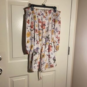 Long Sleeve Floral Romper